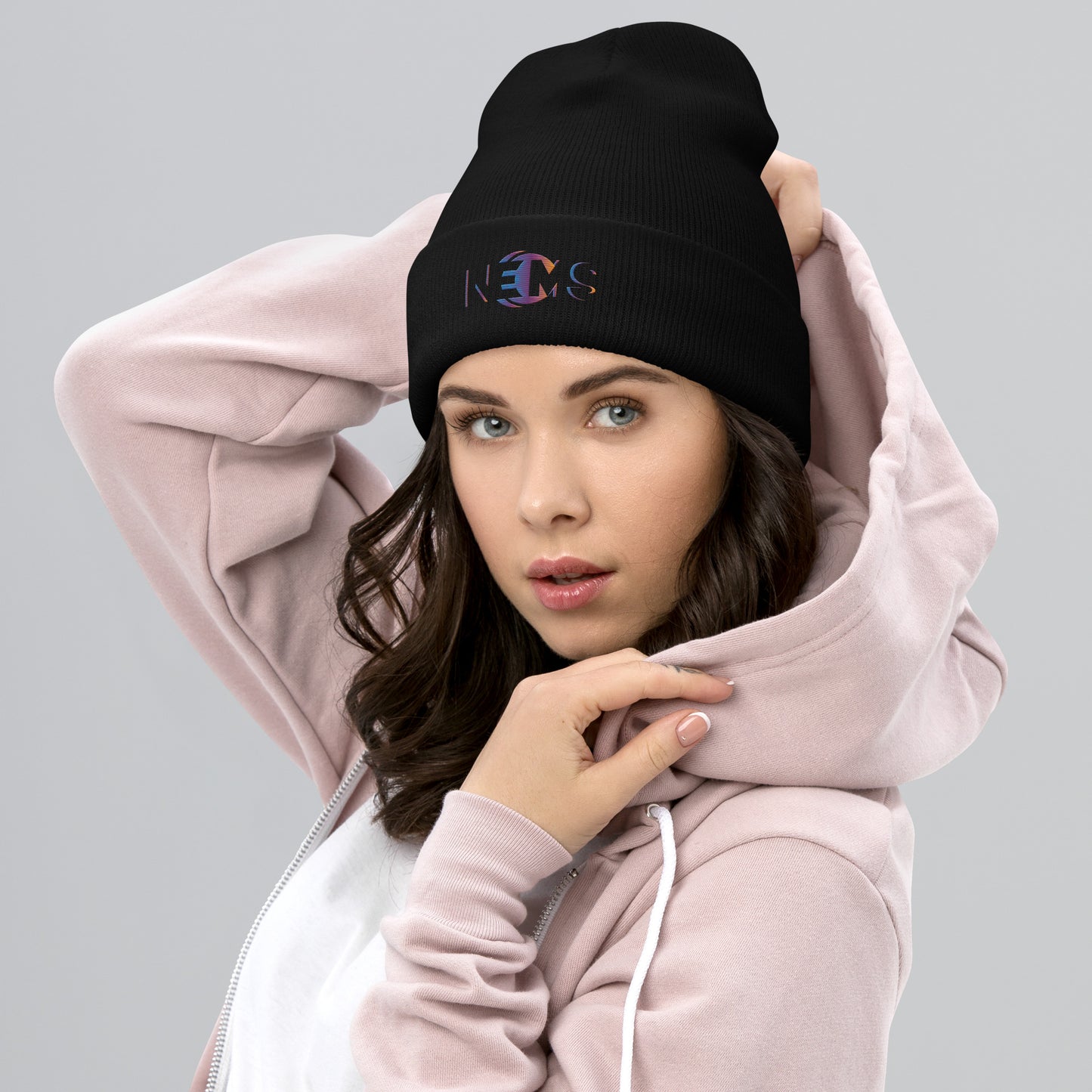 Design Your Own Cuffed Beanie - Multi Color Embroider