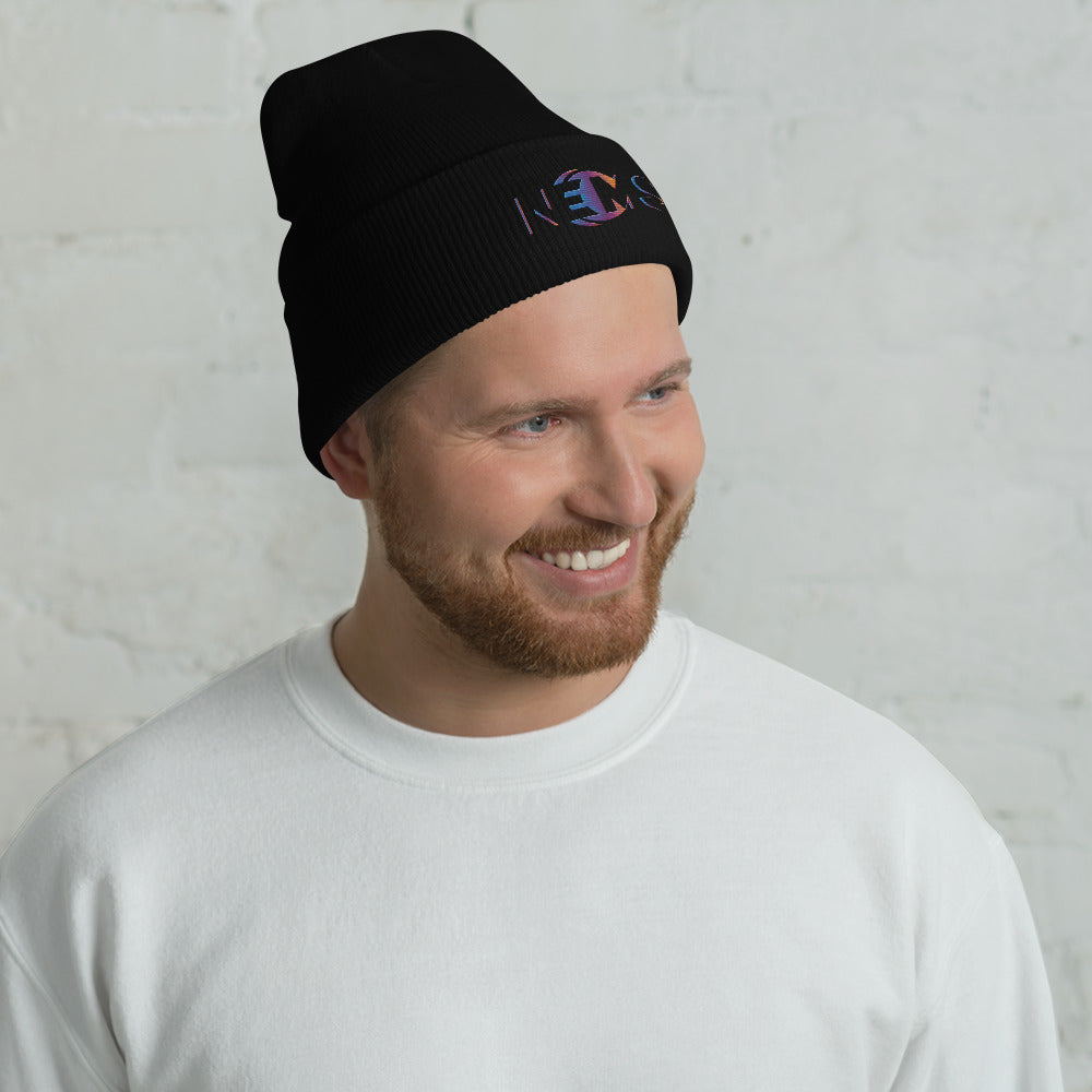 Design Your Own Cuffed Beanie - Multi Color Embroider