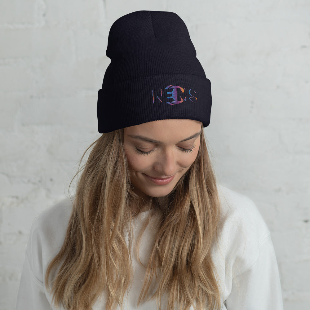 Design Your Own Cuffed Beanie - Multi Color Embroider