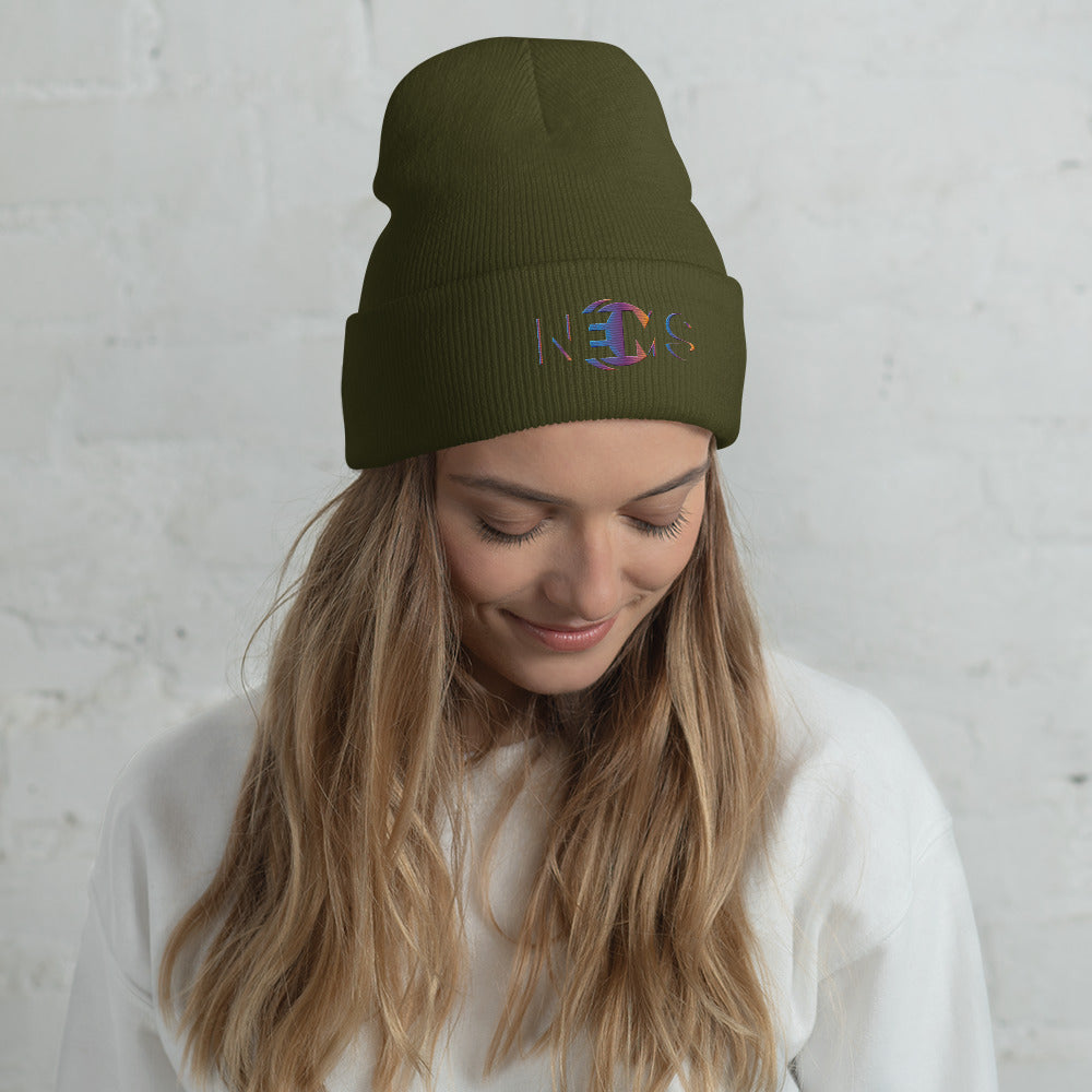 Design Your Own Cuffed Beanie - Multi Color Embroider