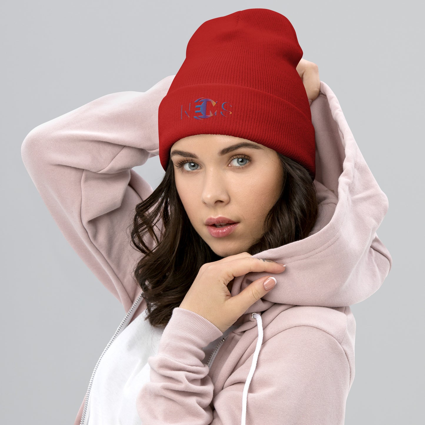 Design Your Own Cuffed Beanie - Multi Color Embroider