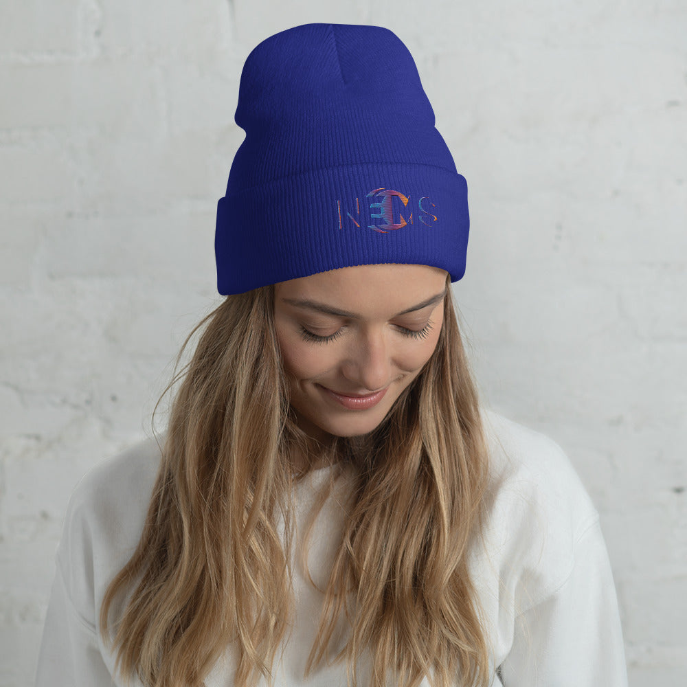 Design Your Own Cuffed Beanie - Multi Color Embroider