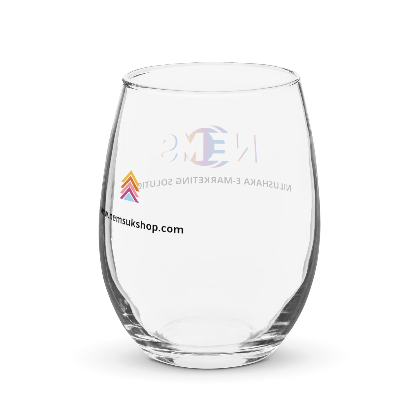 Stemless wine glass