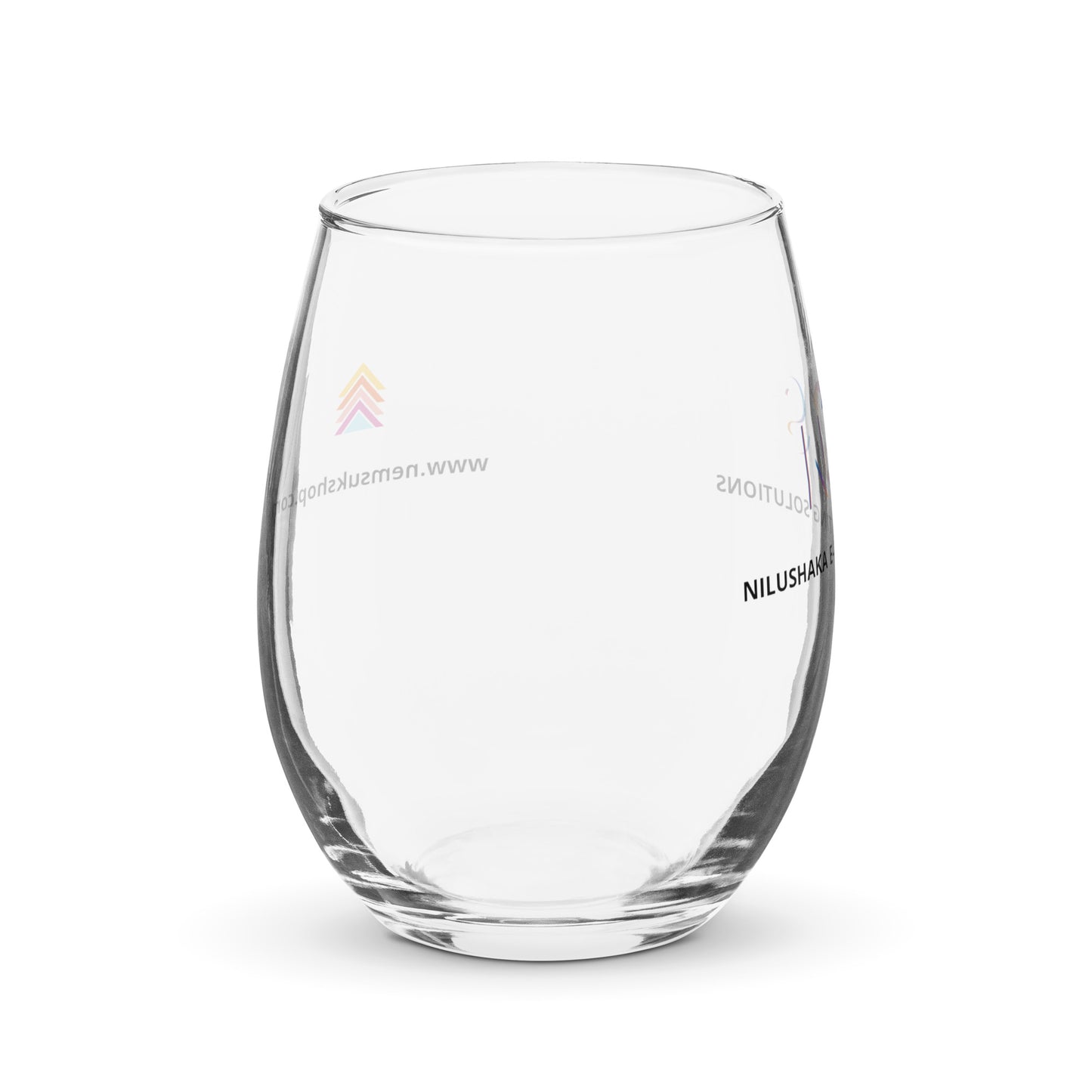 Stemless wine glass