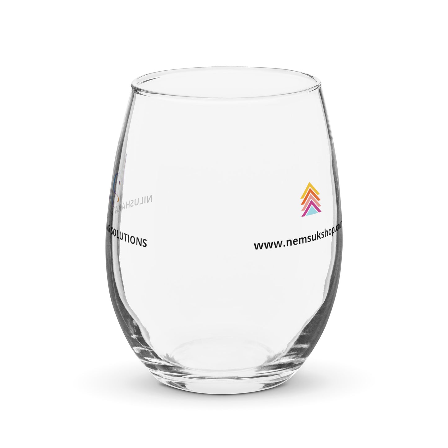 Stemless wine glass