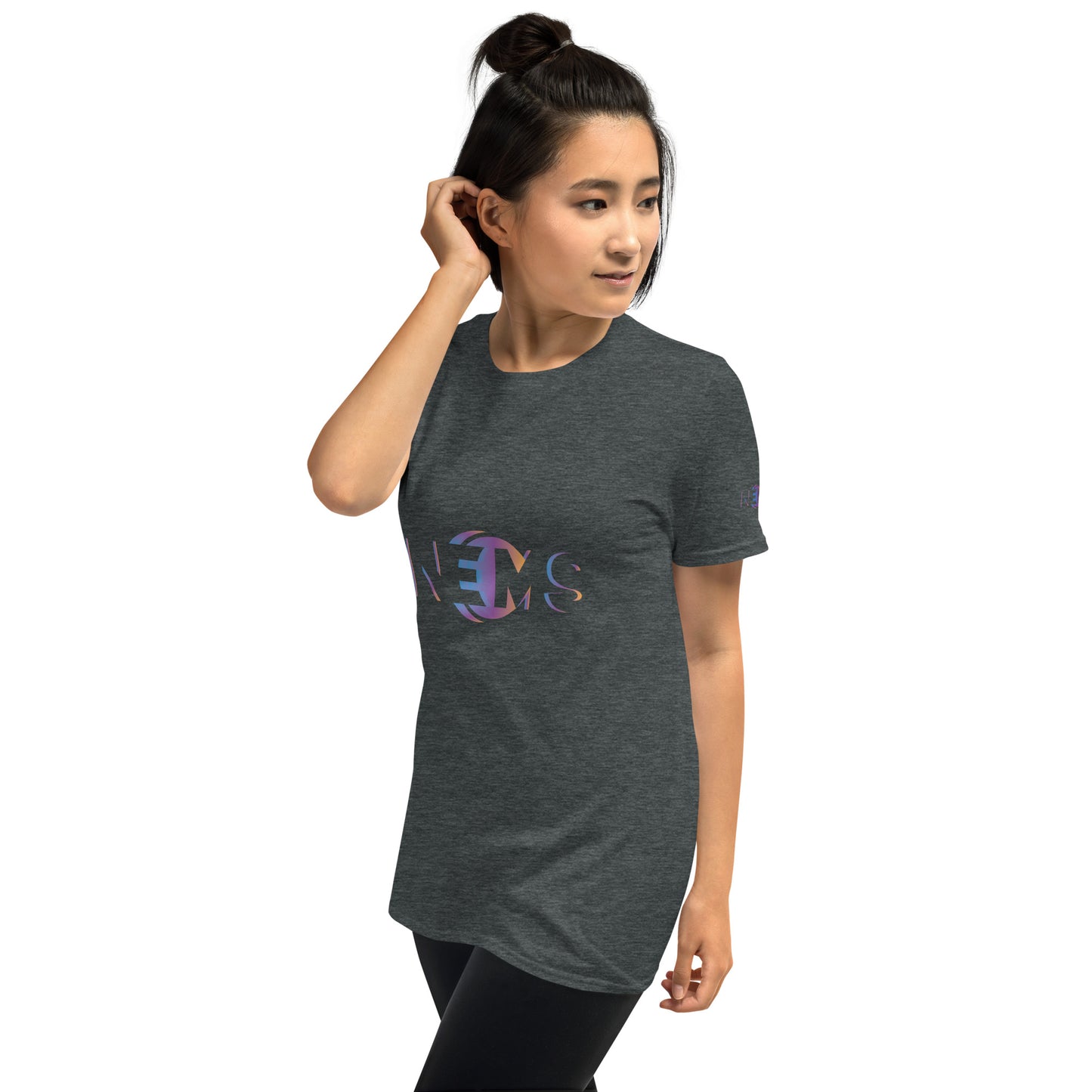 Design Your Own Short-Sleeve Ladies T-Shirt (GTG Print: Front, Back & left sleeve)