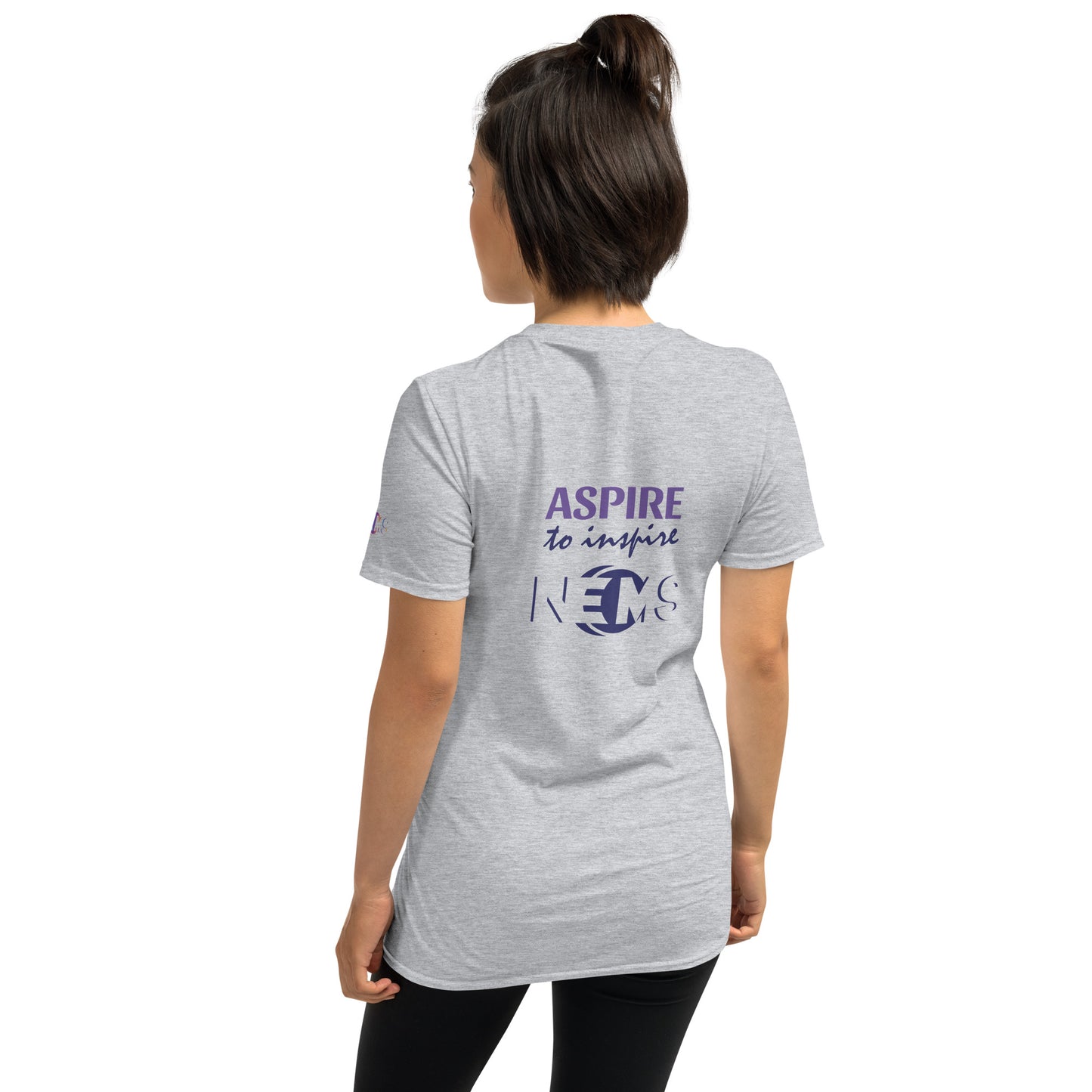 Design Your Own Short-Sleeve Ladies T-Shirt (GTG Print: Front, Back & left sleeve)