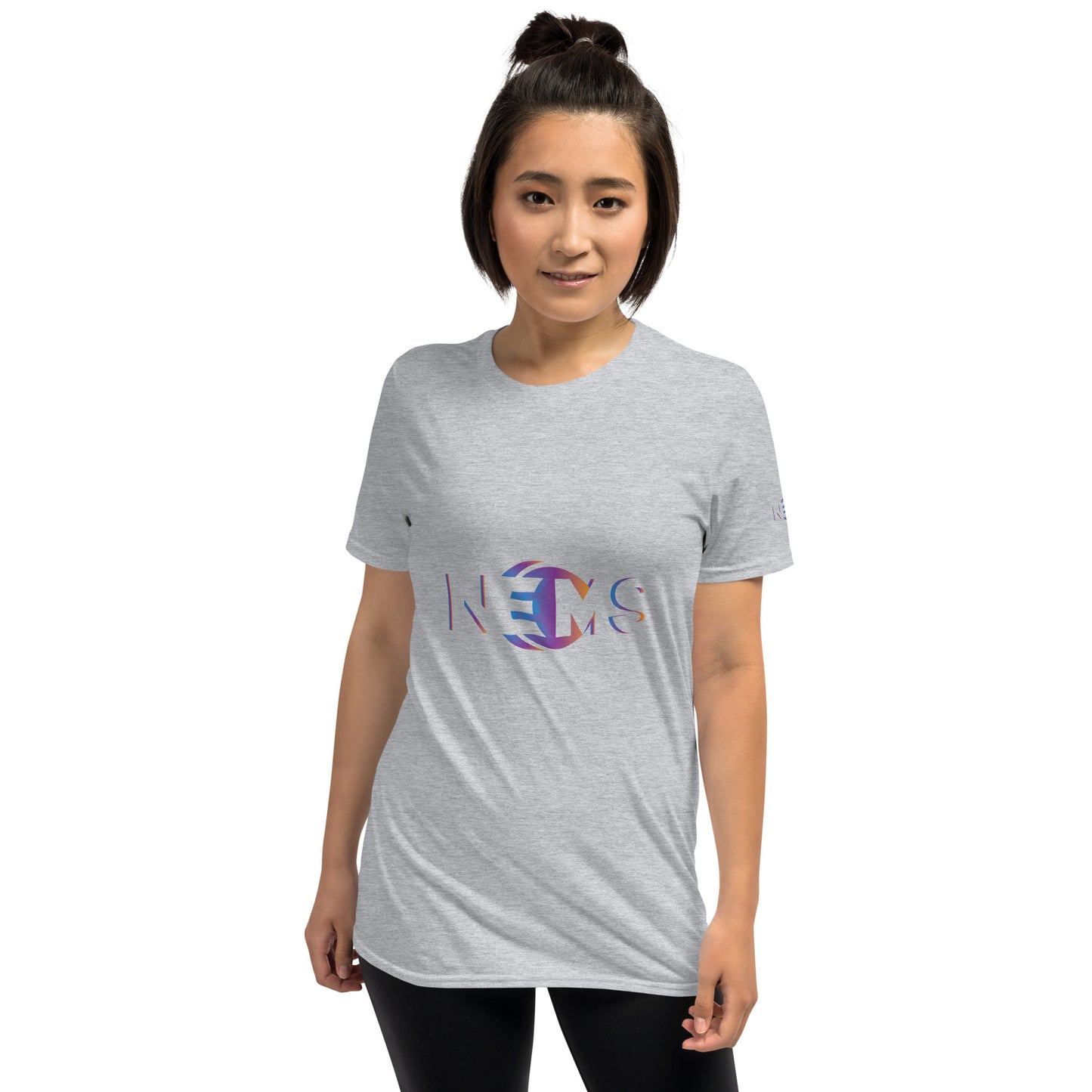 Design Your Own Short-Sleeve Ladies T-Shirt (GTG Print: Front, Back & left sleeve)