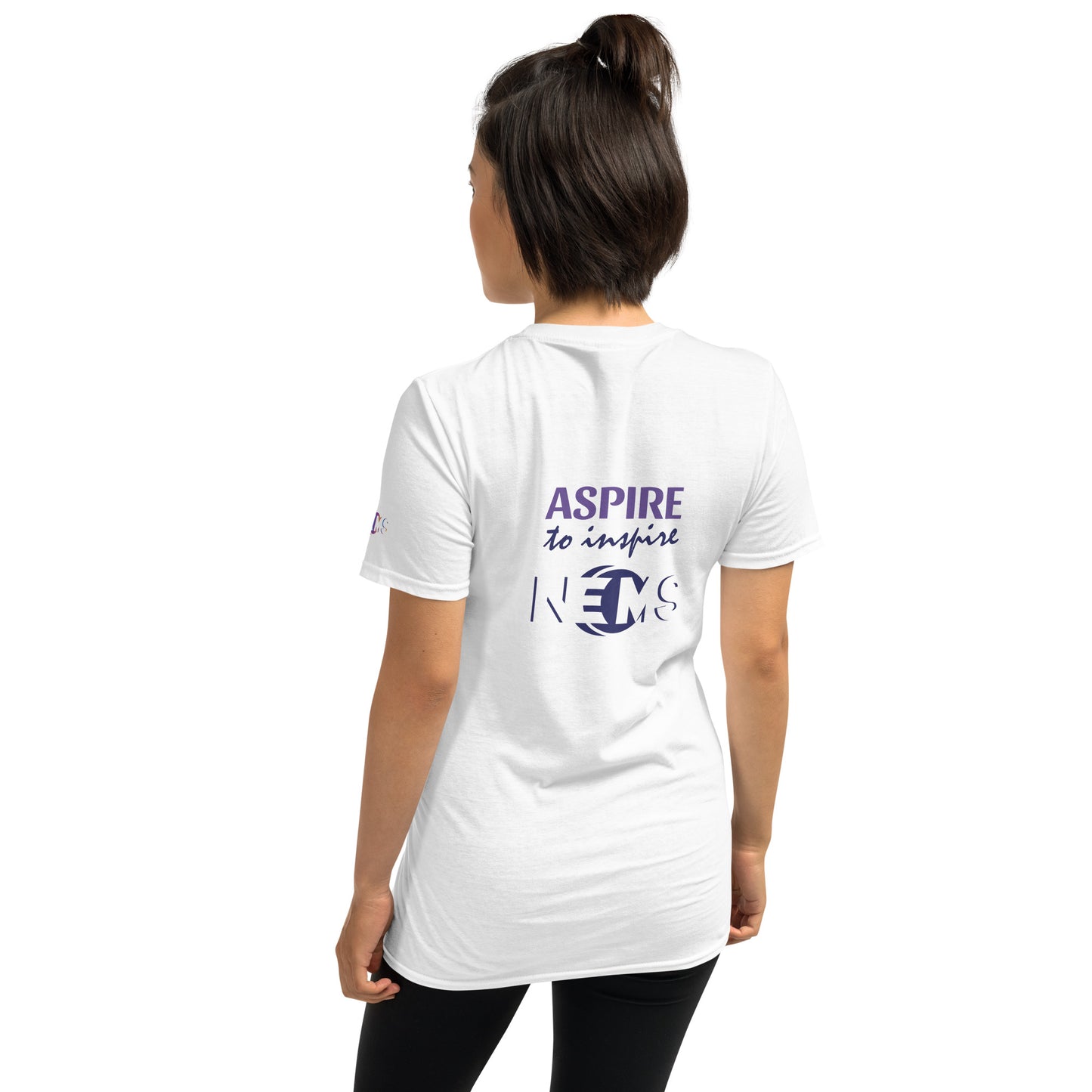 Design Your Own Short-Sleeve Ladies T-Shirt (GTG Print: Front, Back & left sleeve)