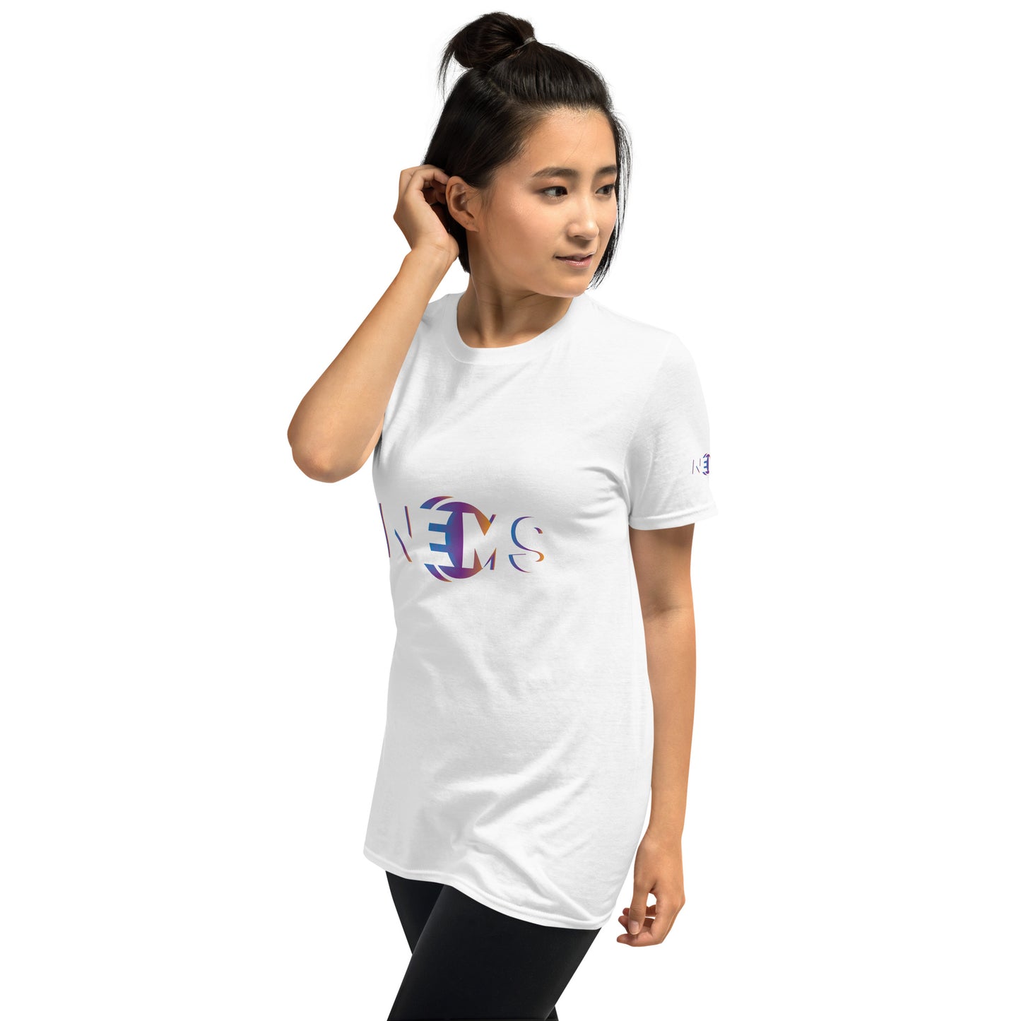 Design Your Own Short-Sleeve Ladies T-Shirt (GTG Print: Front, Back & left sleeve)