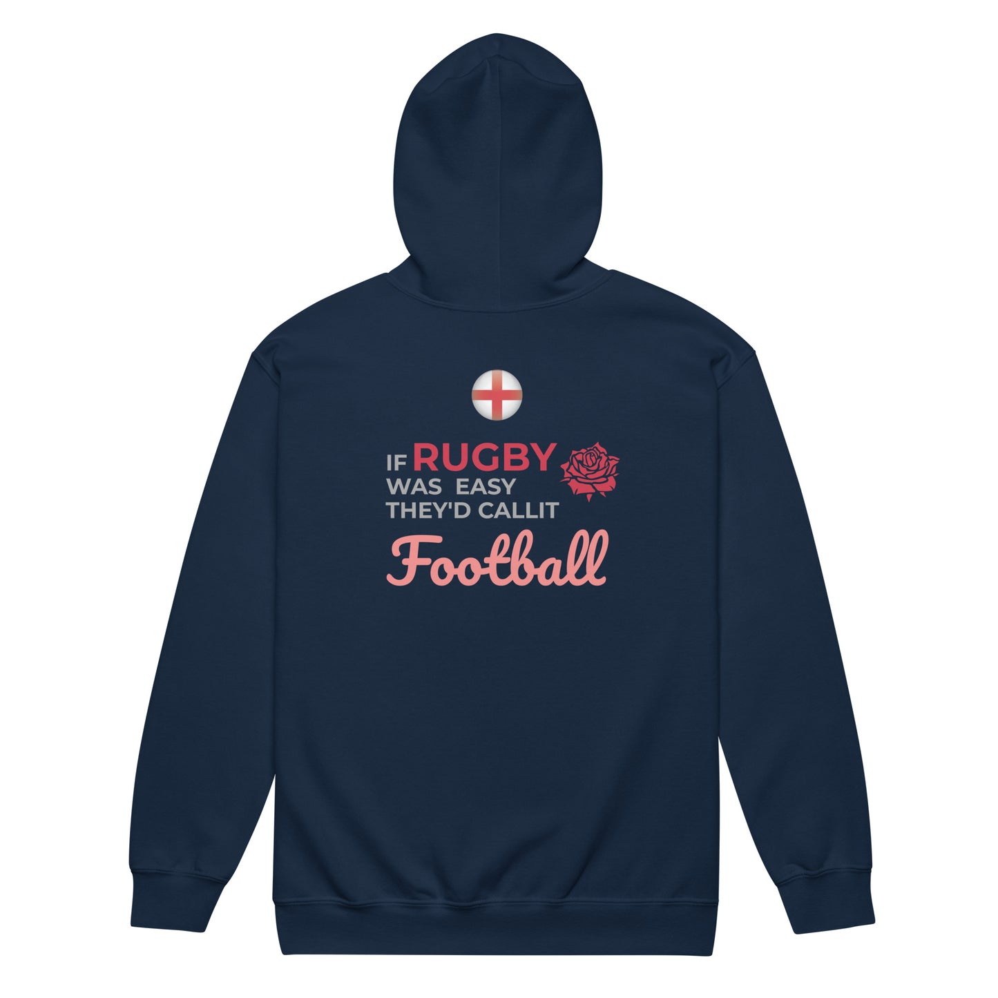 Unisex heavy blend zip hoodie - England Rugby 2023