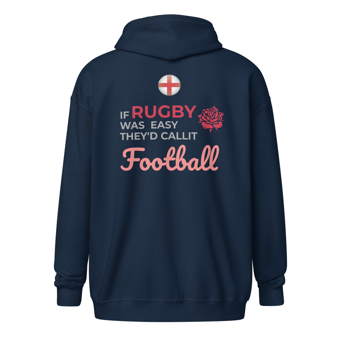 Unisex heavy blend zip hoodie - England Rugby 2023