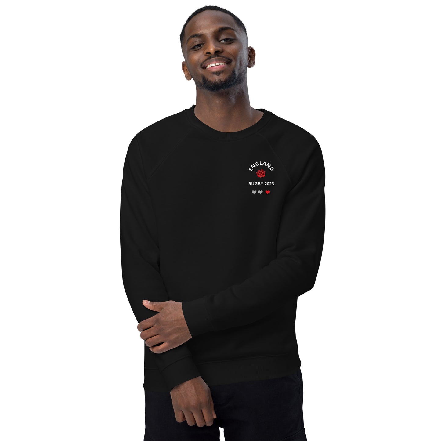 Unisex organic raglan sweatshirt - England Rugby 2023