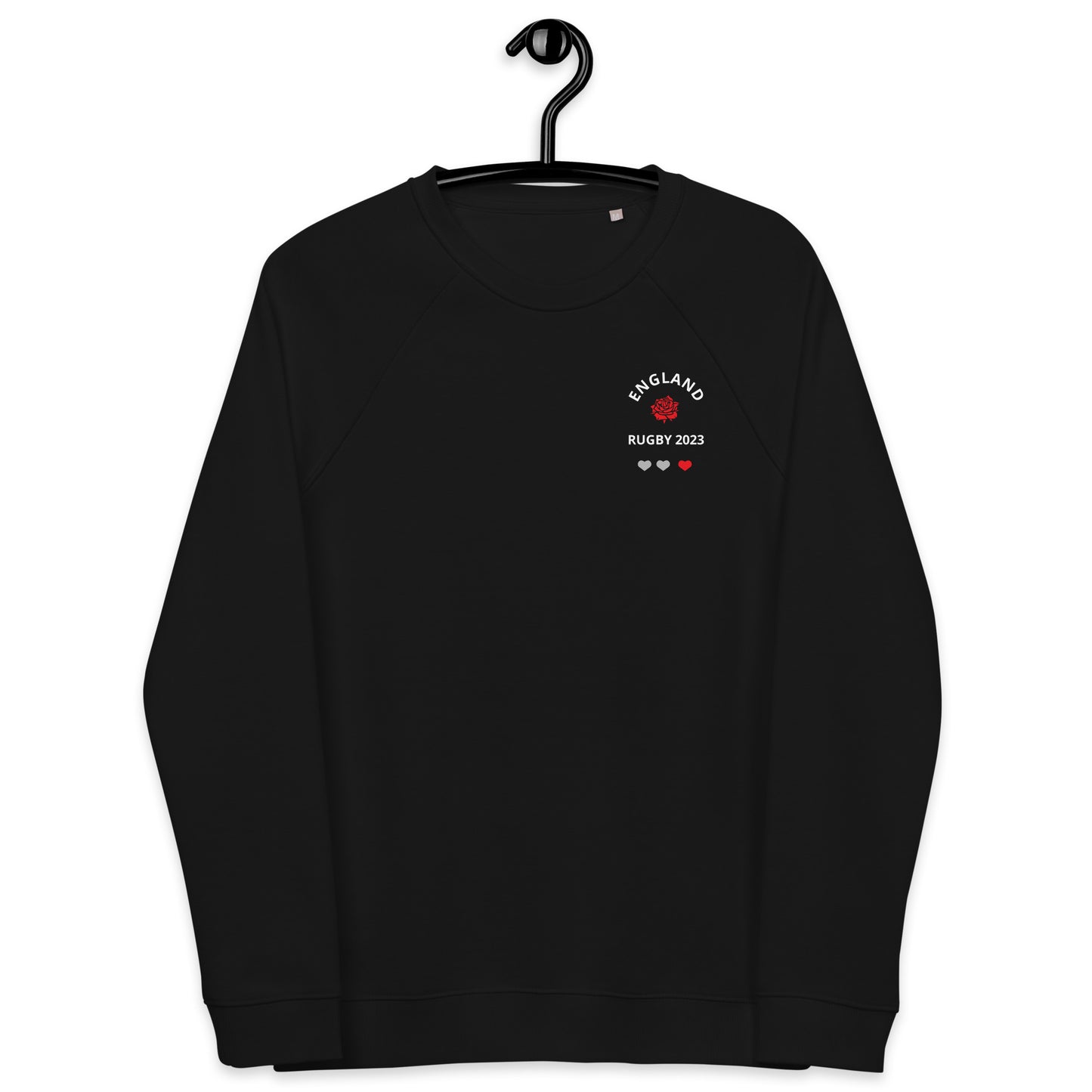 Unisex organic raglan sweatshirt - England Rugby 2023