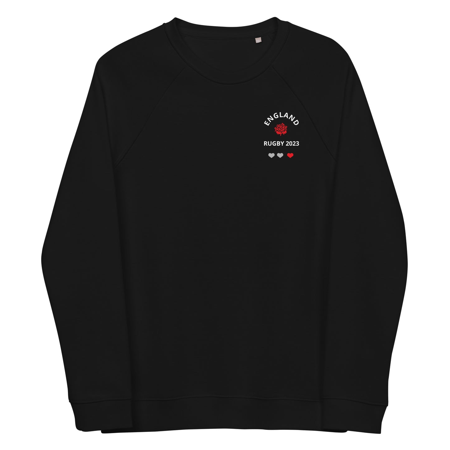 Unisex organic raglan sweatshirt - England Rugby 2023