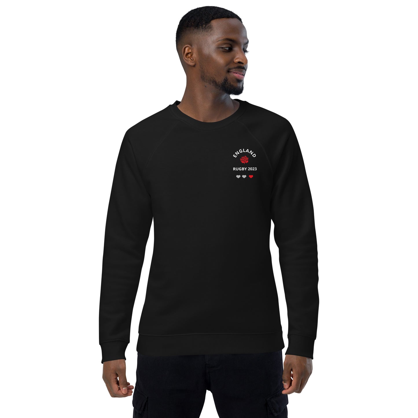 Unisex organic raglan sweatshirt - England Rugby 2023