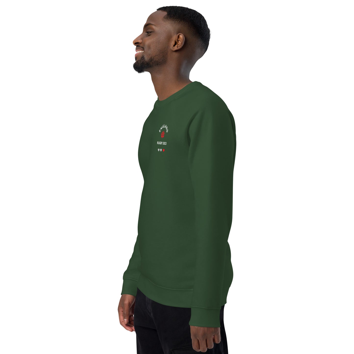 Unisex organic raglan sweatshirt - England Rugby 2023