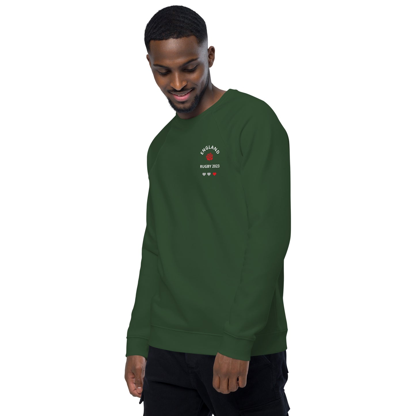 Unisex organic raglan sweatshirt - England Rugby 2023