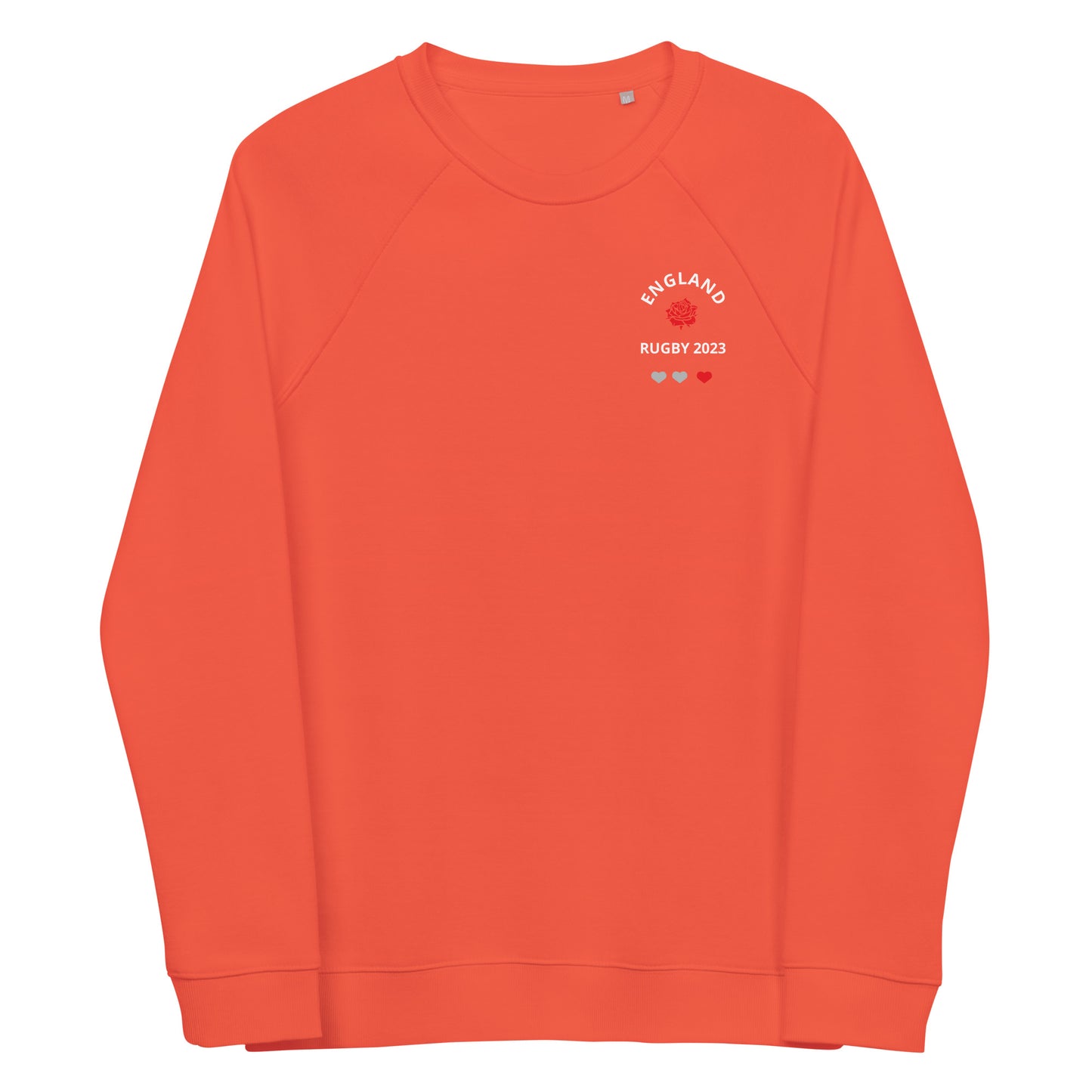 Unisex organic raglan sweatshirt - England Rugby 2023