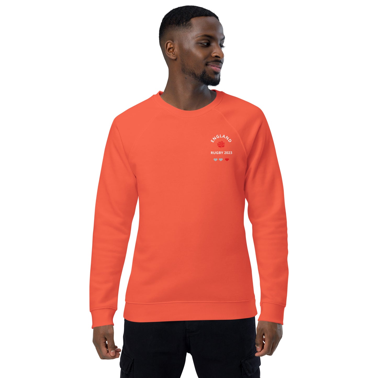 Unisex organic raglan sweatshirt - England Rugby 2023