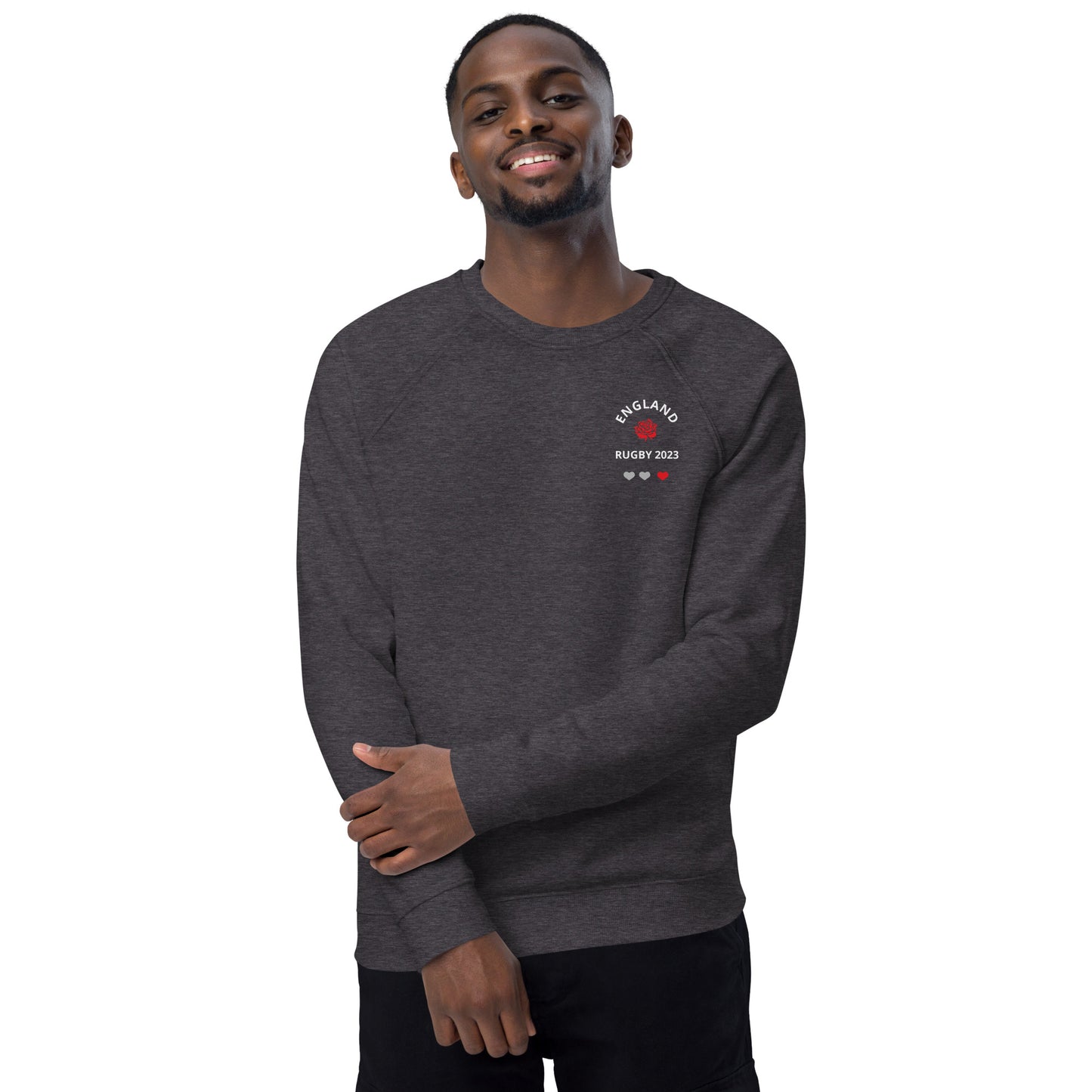 Unisex organic raglan sweatshirt - England Rugby 2023