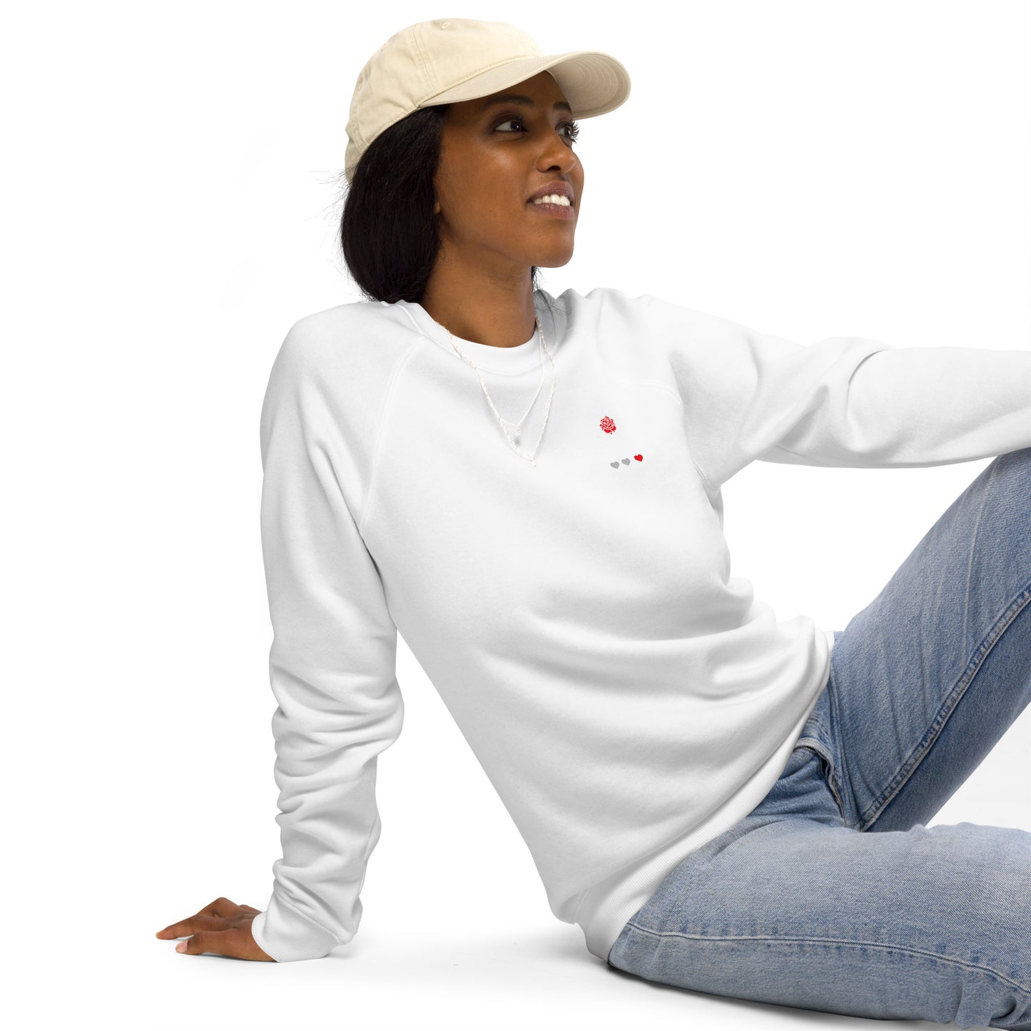 Unisex organic raglan sweatshirt - England Rugby 2023