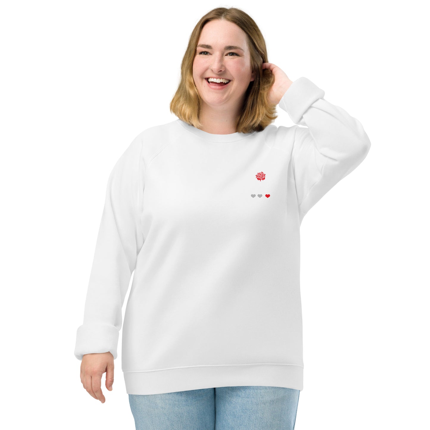 Unisex organic raglan sweatshirt - England Rugby 2023